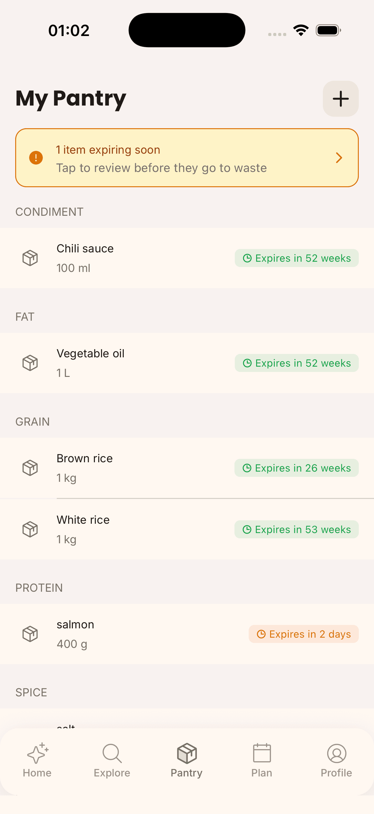 Pantry tracking